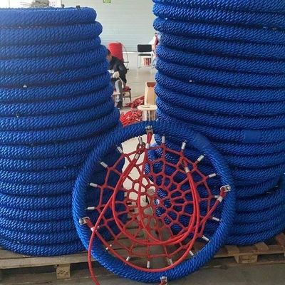 Outdoor Nest Basket Rope Swing Playground Net Rope Swing