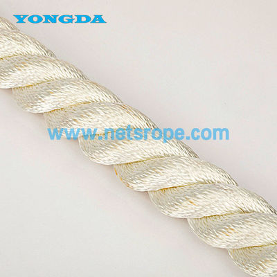 4mm 3 sợi dây nylon tròn màu trắng với dây nhựa cho đánh cá đáy / đánh cá pelagic / đánh bắt lưới / nâng rào