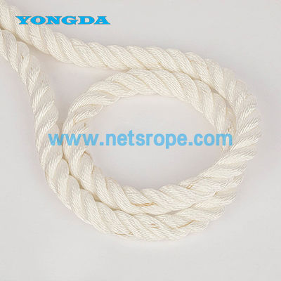 4mm 3 sợi dây nylon tròn màu trắng với dây nhựa cho đánh cá đáy / đánh cá pelagic / đánh bắt lưới / nâng rào