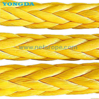 12 dây chống xoắn UHMWPE Dock Mooring Line sử dụng vải rỗng để mooring / kéo / Docking